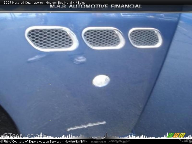 Medium Blue Metallic / Beige 2005 Maserati Quattroporte