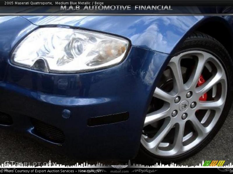 Medium Blue Metallic / Beige 2005 Maserati Quattroporte