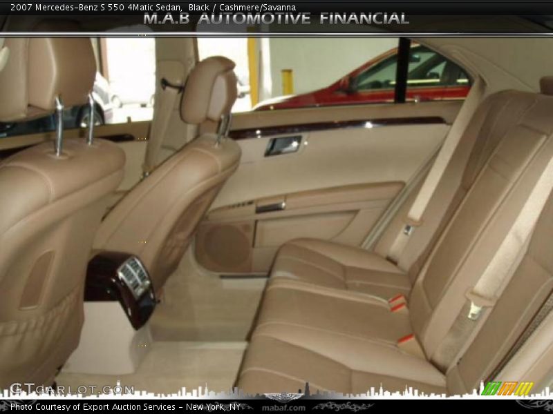 Black / Cashmere/Savanna 2007 Mercedes-Benz S 550 4Matic Sedan