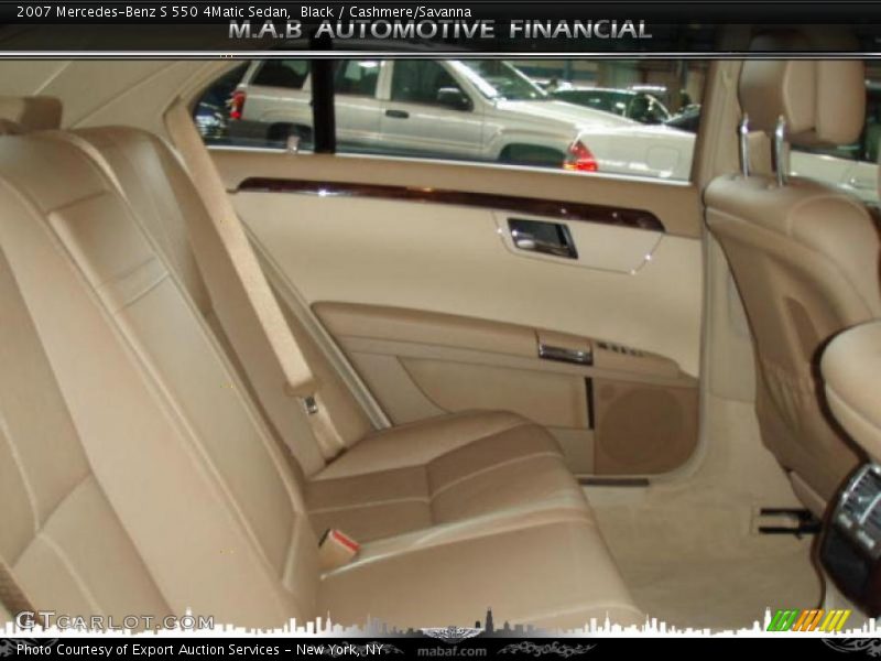 Black / Cashmere/Savanna 2007 Mercedes-Benz S 550 4Matic Sedan