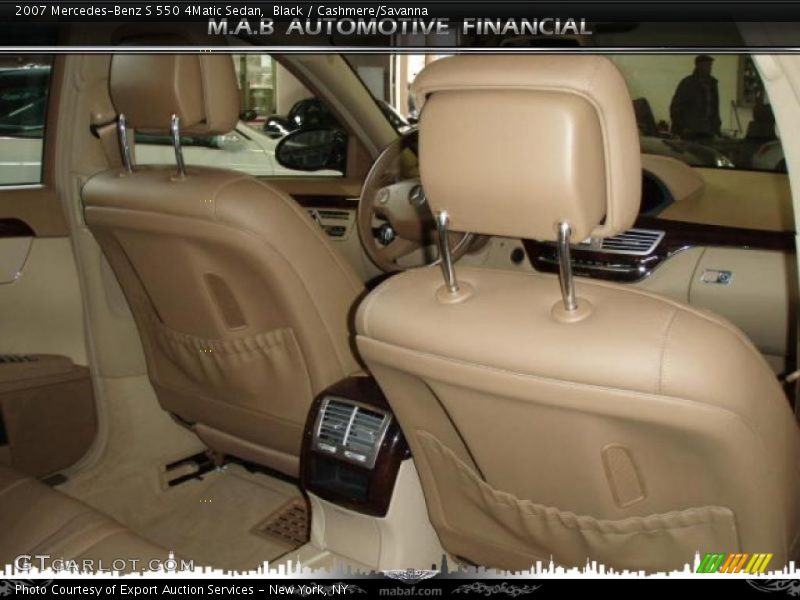 Black / Cashmere/Savanna 2007 Mercedes-Benz S 550 4Matic Sedan