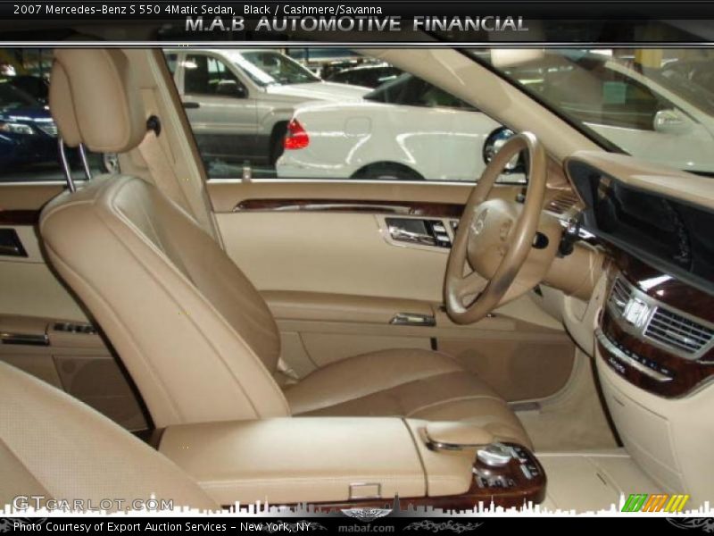 Black / Cashmere/Savanna 2007 Mercedes-Benz S 550 4Matic Sedan