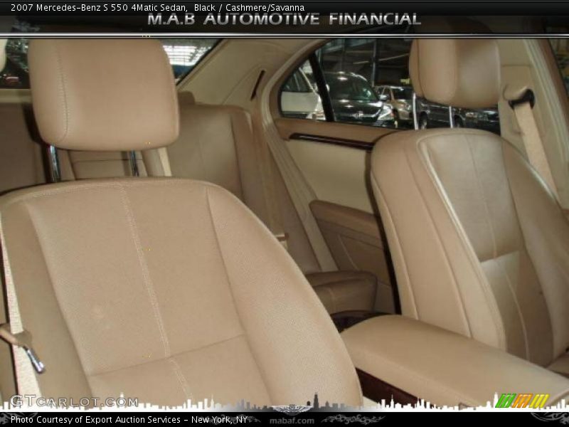 Black / Cashmere/Savanna 2007 Mercedes-Benz S 550 4Matic Sedan