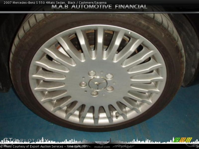 Black / Cashmere/Savanna 2007 Mercedes-Benz S 550 4Matic Sedan