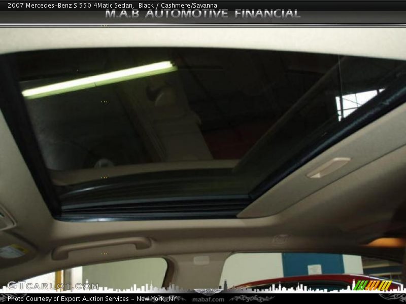 Black / Cashmere/Savanna 2007 Mercedes-Benz S 550 4Matic Sedan