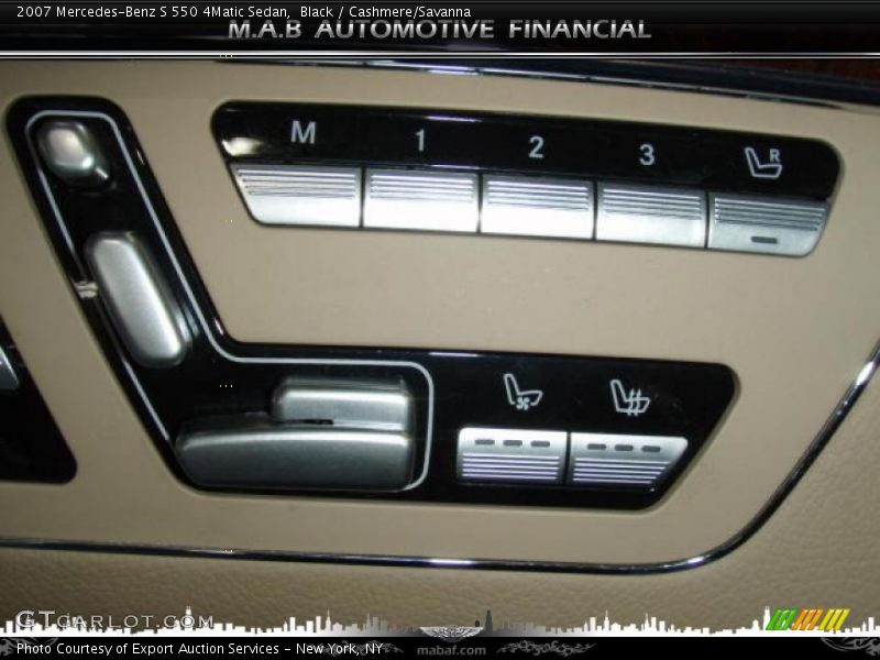 Black / Cashmere/Savanna 2007 Mercedes-Benz S 550 4Matic Sedan