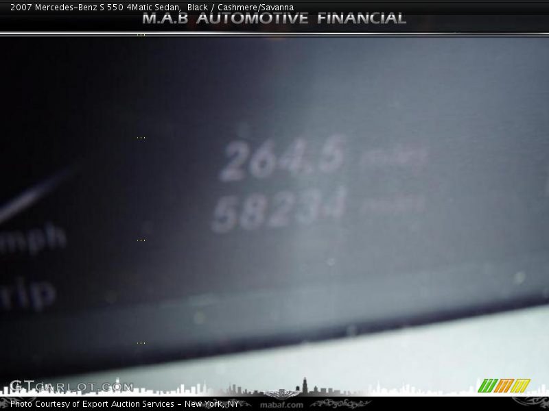 Black / Cashmere/Savanna 2007 Mercedes-Benz S 550 4Matic Sedan