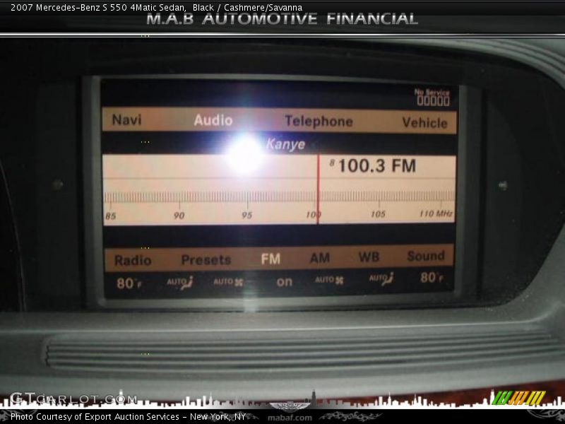 Black / Cashmere/Savanna 2007 Mercedes-Benz S 550 4Matic Sedan