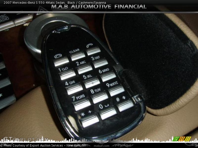 Black / Cashmere/Savanna 2007 Mercedes-Benz S 550 4Matic Sedan