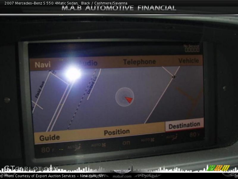 Black / Cashmere/Savanna 2007 Mercedes-Benz S 550 4Matic Sedan