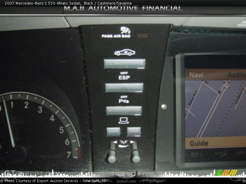 Black / Cashmere/Savanna 2007 Mercedes-Benz S 550 4Matic Sedan