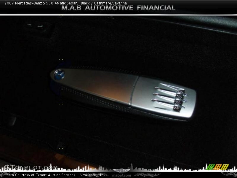 Black / Cashmere/Savanna 2007 Mercedes-Benz S 550 4Matic Sedan