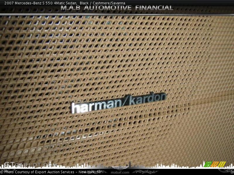 Black / Cashmere/Savanna 2007 Mercedes-Benz S 550 4Matic Sedan