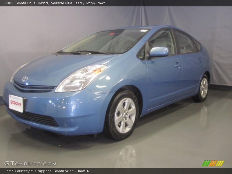 Seaside Blue Pearl / Ivory/Brown 2005 Toyota Prius Hybrid