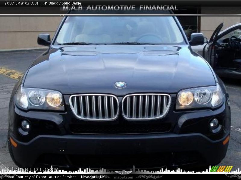 Jet Black / Sand Beige 2007 BMW X3 3.0si