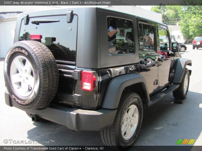 Black / Dark Khaki/Medium Khaki 2007 Jeep Wrangler Unlimited X 4x4