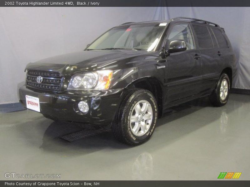 Black / Ivory 2002 Toyota Highlander Limited 4WD