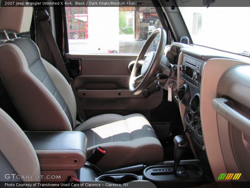 Black / Dark Khaki/Medium Khaki 2007 Jeep Wrangler Unlimited X 4x4