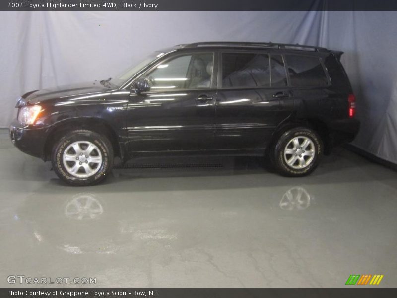 Black / Ivory 2002 Toyota Highlander Limited 4WD