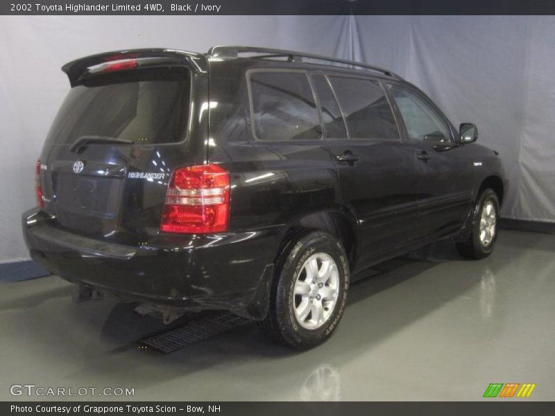 Black / Ivory 2002 Toyota Highlander Limited 4WD