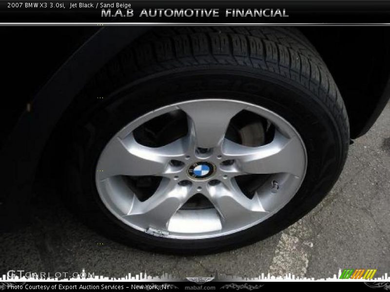 Jet Black / Sand Beige 2007 BMW X3 3.0si