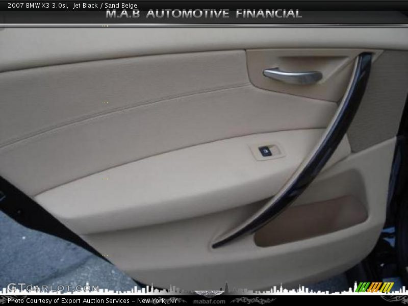 Jet Black / Sand Beige 2007 BMW X3 3.0si