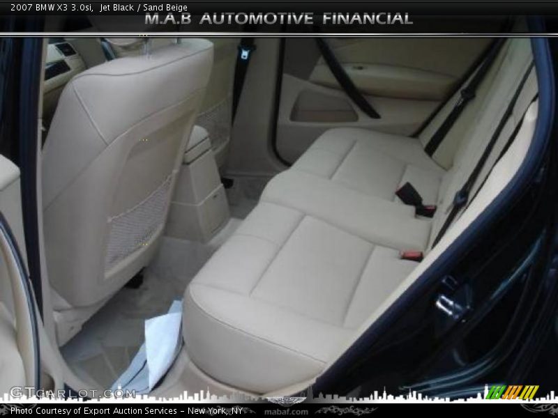 Jet Black / Sand Beige 2007 BMW X3 3.0si