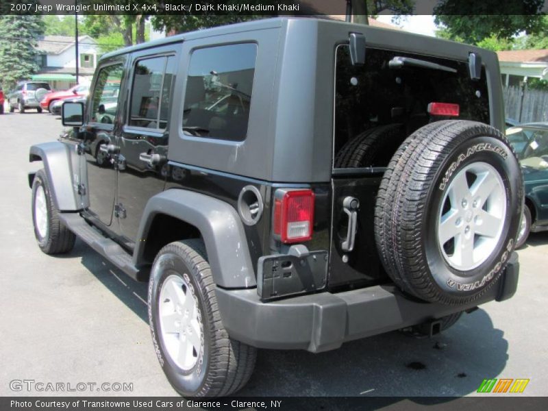 Black / Dark Khaki/Medium Khaki 2007 Jeep Wrangler Unlimited X 4x4