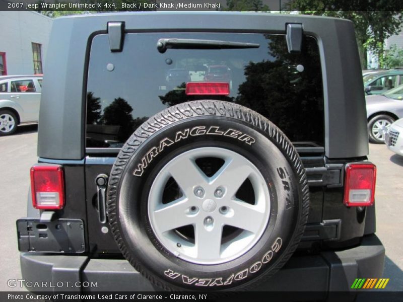 Black / Dark Khaki/Medium Khaki 2007 Jeep Wrangler Unlimited X 4x4