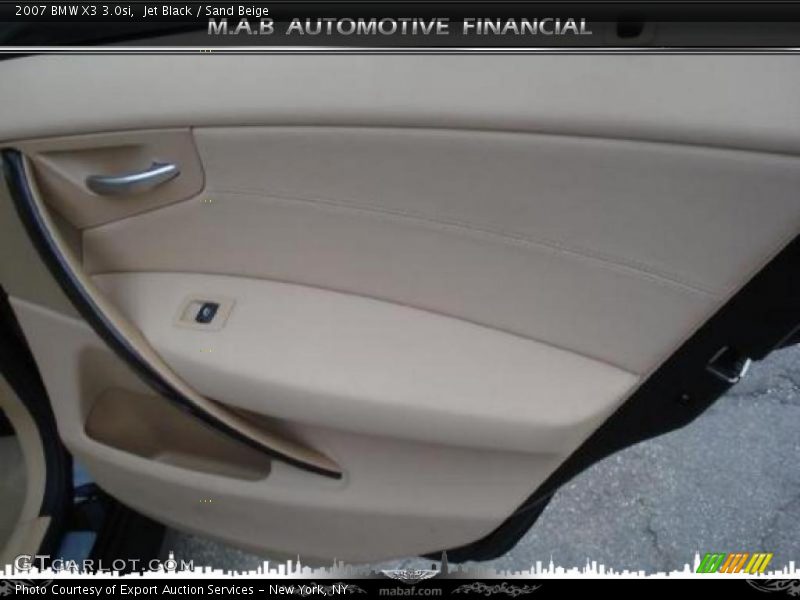 Jet Black / Sand Beige 2007 BMW X3 3.0si
