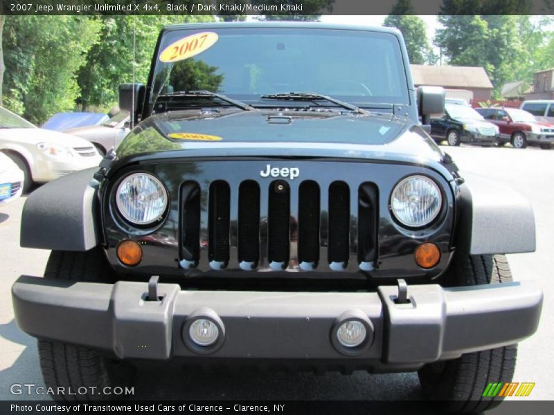 Black / Dark Khaki/Medium Khaki 2007 Jeep Wrangler Unlimited X 4x4
