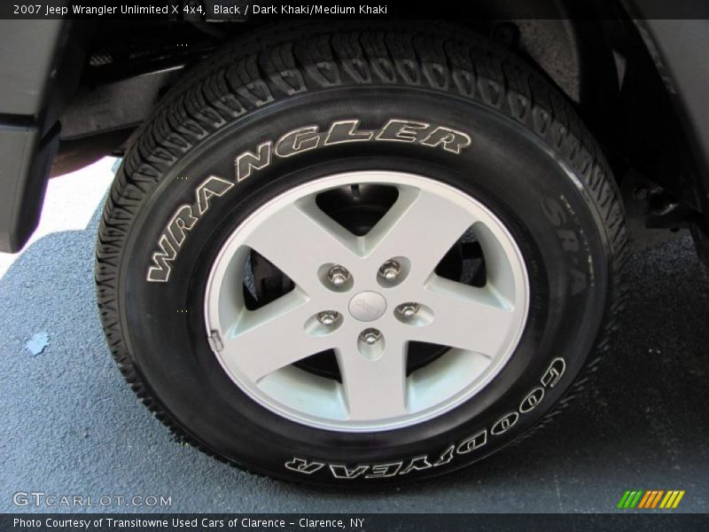 Black / Dark Khaki/Medium Khaki 2007 Jeep Wrangler Unlimited X 4x4
