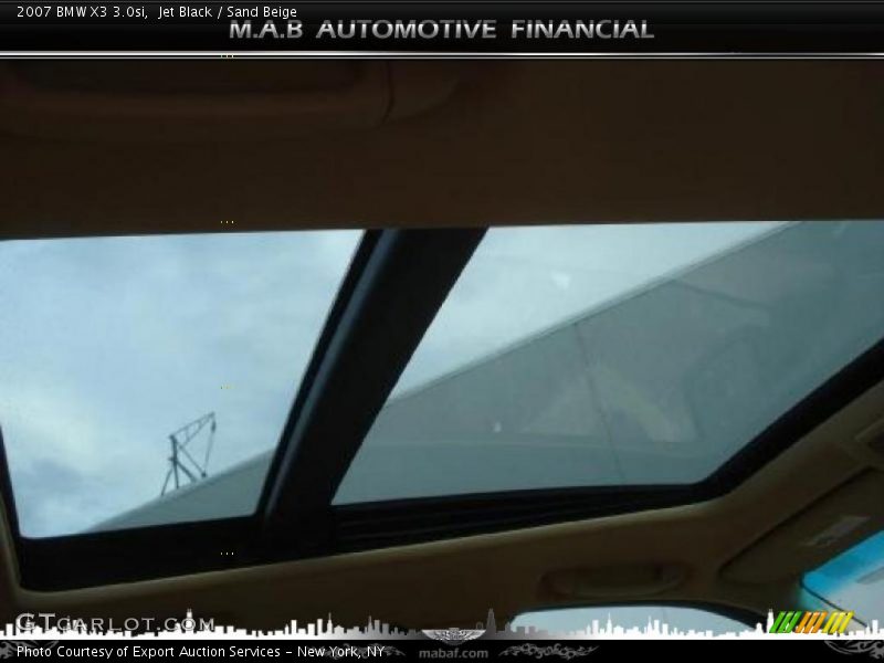 Jet Black / Sand Beige 2007 BMW X3 3.0si