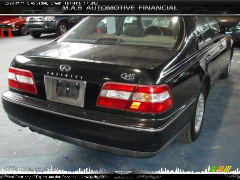 Green Pearl Metallic / Gray 1998 Infiniti Q 45 Sedan