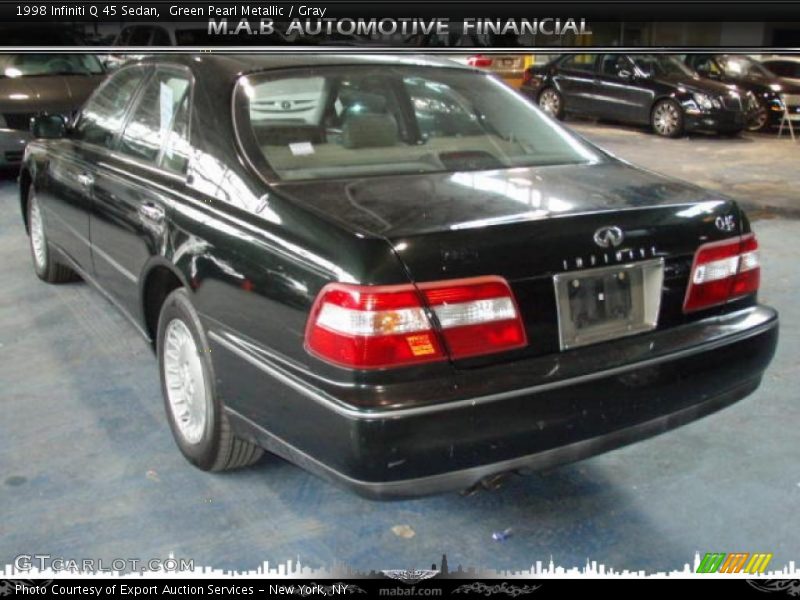 Green Pearl Metallic / Gray 1998 Infiniti Q 45 Sedan
