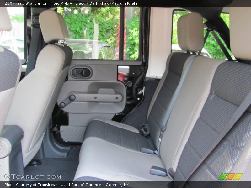 Black / Dark Khaki/Medium Khaki 2007 Jeep Wrangler Unlimited X 4x4