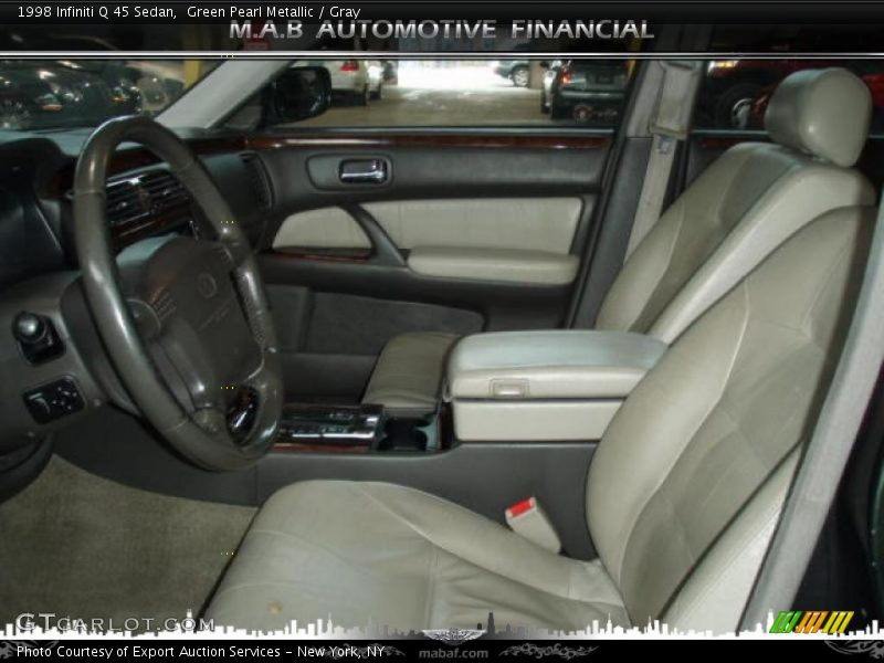 Green Pearl Metallic / Gray 1998 Infiniti Q 45 Sedan