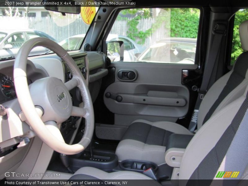Black / Dark Khaki/Medium Khaki 2007 Jeep Wrangler Unlimited X 4x4