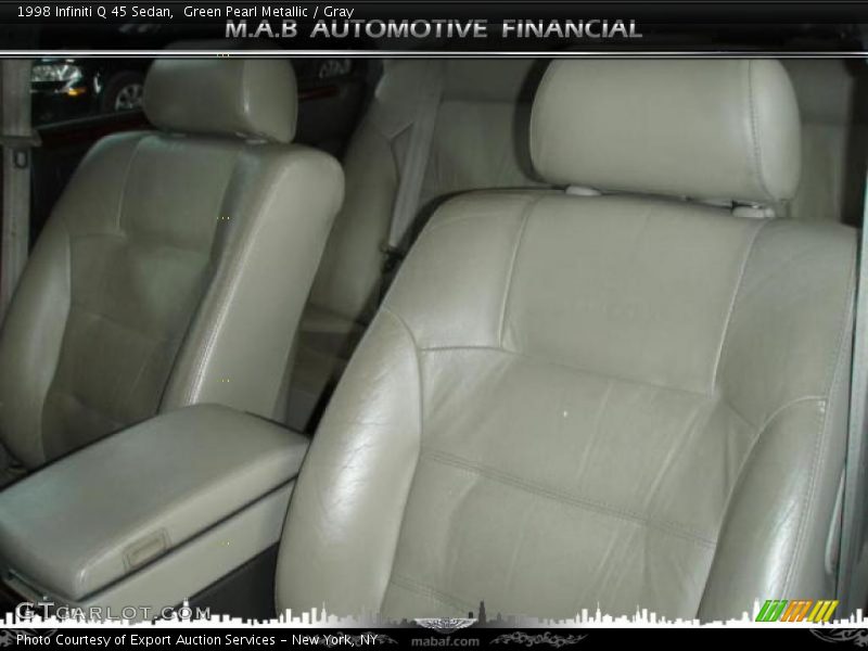Green Pearl Metallic / Gray 1998 Infiniti Q 45 Sedan