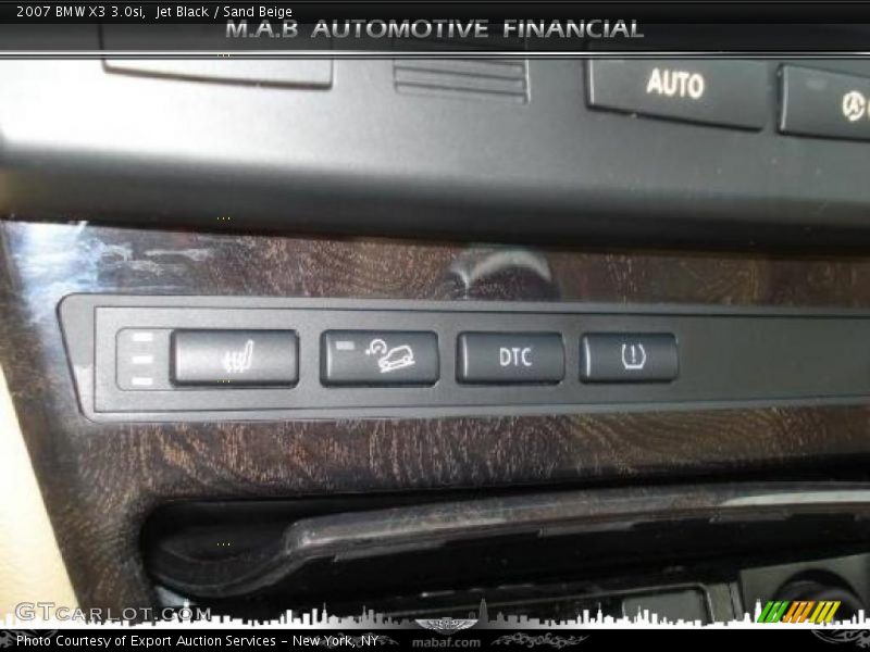 Jet Black / Sand Beige 2007 BMW X3 3.0si