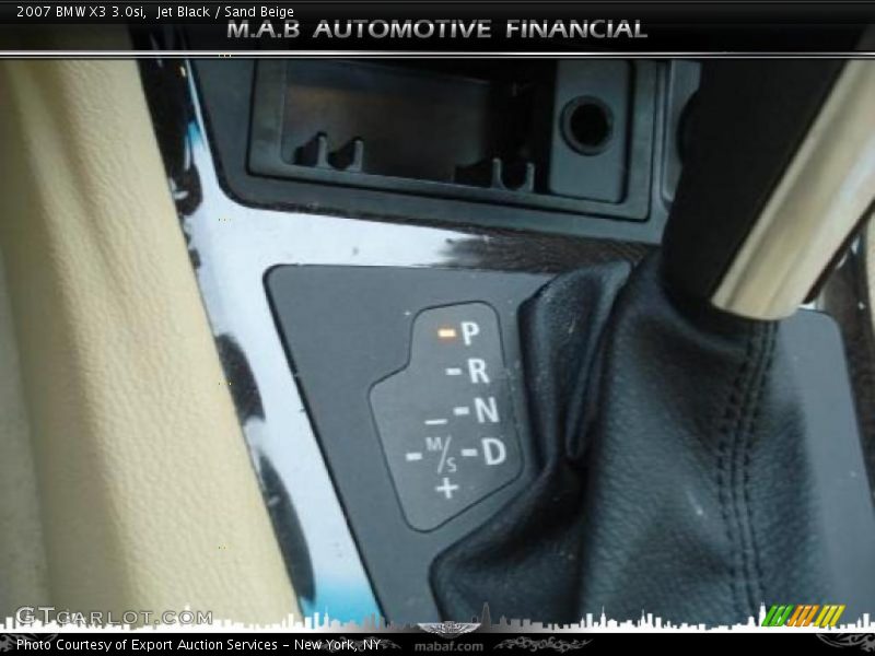 Jet Black / Sand Beige 2007 BMW X3 3.0si