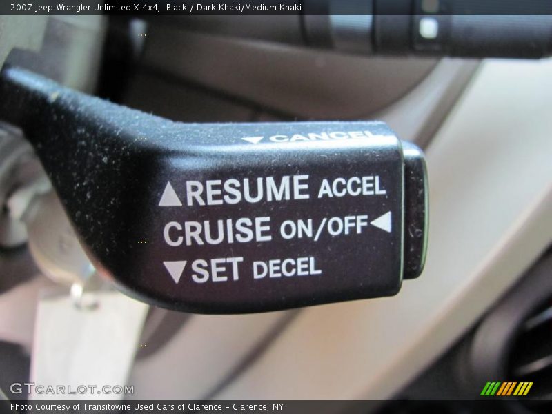 Black / Dark Khaki/Medium Khaki 2007 Jeep Wrangler Unlimited X 4x4