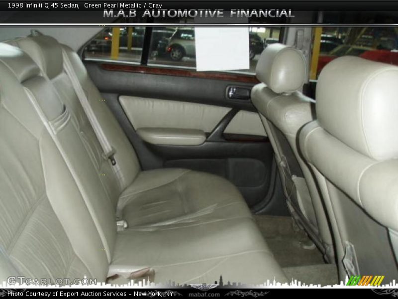 Green Pearl Metallic / Gray 1998 Infiniti Q 45 Sedan