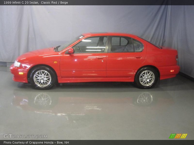 Classic Red / Beige 1999 Infiniti G 20 Sedan