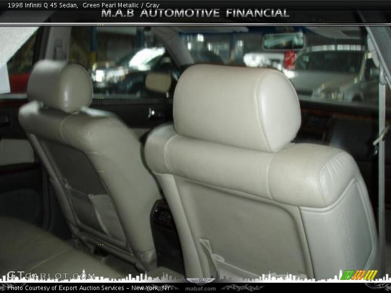 Green Pearl Metallic / Gray 1998 Infiniti Q 45 Sedan