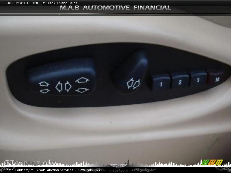 Jet Black / Sand Beige 2007 BMW X3 3.0si