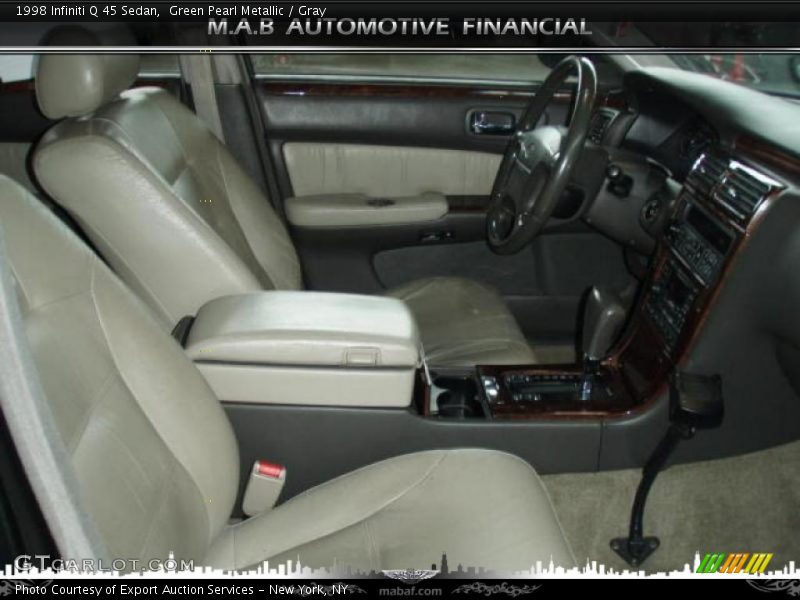 Green Pearl Metallic / Gray 1998 Infiniti Q 45 Sedan