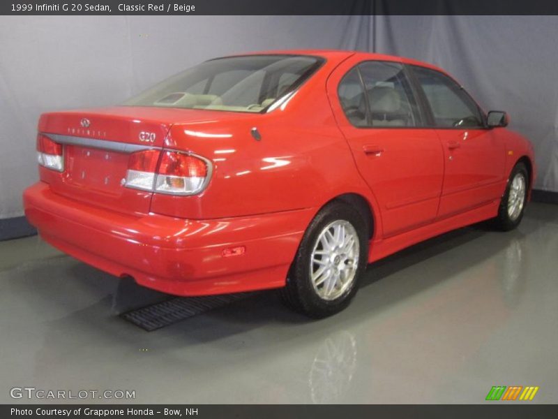 Classic Red / Beige 1999 Infiniti G 20 Sedan