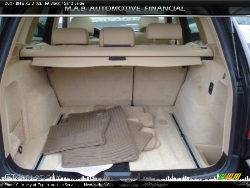 Jet Black / Sand Beige 2007 BMW X3 3.0si