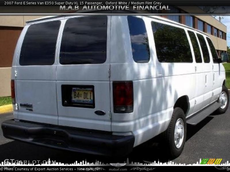 Oxford White / Medium Flint Grey 2007 Ford E Series Van E350 Super Duty XL 15 Passenger